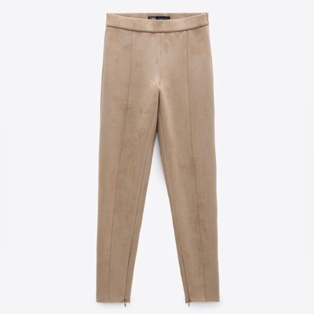 ✨ZARA FAUX SUEDE LEGGINGS✨
